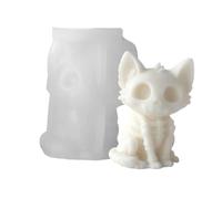 Halloween Candle Molds - DIY 3D Horror Easy Release Reusable,Skeleton Cat Dog Candle Mold | for Home Bakery Epoxy Resin Plaster Ornament Concrete Artwork Soft Clay Chocolate