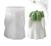 Halloween Candle Molds - Pumpkin Ghost Shape Cement Mould | Epoxy Resin Mould, For Candle Wax Epoxy Resin Halloween Home Decoration Enthusiasts
