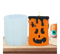 Halloween Candle Mould - Ghost Shape, Pumpkin Shape, Reusable Silicone Casting Tool for Wax Holidays, Candle Mould for Adults, Beginners, Professionals, Children, Girls, Holidays