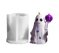 Halloween Candle Moulds - Creepy Ghost Resin Silicone Design, Durable Flexible Hand Tools, Creative Epoxy Mould Kit, Holiday Memorial Craft Decoration | Children Adults Party