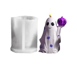 Halloween Candle Moulds - Creepy Ghost Resin Silicone Design, Durable Flexible Hand Tools, Creative Epoxy Mould Kit, Holiday Memorial Craft Decoration | Children Adults Party
