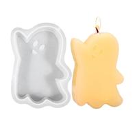 Halloween Candle Moulds, Cute Candle Mould, Decorative Mould - Silicone Horror Festival Skull Candle Making Mould for Plaster Crafts