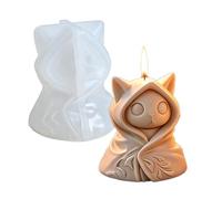 Halloween Candle Moulds, Fine Cute Silicone Candle Making Moulds，Cat | 3D Candle Mould, Easy to Demold, DIY Halloween Silicone Moulds for Crafting, Candle Making, Resin, Wax Soap, Halloween Gifts