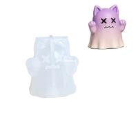 Halloween Candle Moulds, Fine Cute Silicone Candle Making Moulds，Ghost