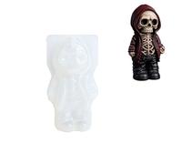 Halloween Candle Moulds, Fine Cute Silicone Candle Making Moulds，Skeleton