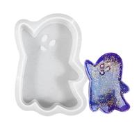 Halloween Candle Silicone Mold - 3D Mini Skull and Ghost Casting Craft Tool | Handicraft Ornament and Decoration Maker | Flexible Silicone A 8.2x10.8cm B 8.7x10cm | Easy Release Candle Mold