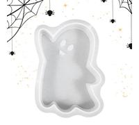 Halloween Candle Silicone Molds - Skull Ghost Shapes, Plaster Ornament Tools | Soft Silicone Body with Seamless, Easy Demolding for Projects, Holiday Decor, and Gift Crafting (3.23x4.25 Inches)