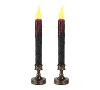 Halloween Candles No Aging, Bleeding LED Dripping Lights No Aging | Bleeding Vampire Dripping Tears Black Candles With Gothic Rituals Bases Theme Party Decoration