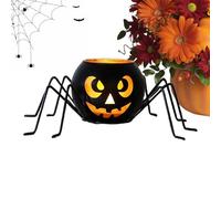 Halloween Candlestick Holders,Spider Pumpkin Holiday Decor | Desktop Holiday Candle Holder | for Homeowners Apartment Dining Room Bedroom Study Event Planner Front Porch Garden