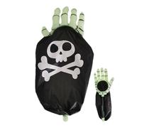 Halloween Candy Bag - Creepy Treat Tote, Sweet Holder For, Loot Bag at the | Fabric Trick Out with Cute Print Bag and Carrying Strap for Parties