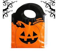 Halloween Candy Bags Portable Cute Pumpkin Bat with Handle