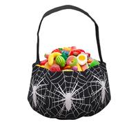 Halloween Candy Bags - Portable Non-Woven Trick Storage Bags with Handles,Spooky Halloween Treat Storage Basket Large Capacity for Wife Teens Youth Women Men Boys Friend Girlfriend