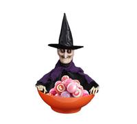 Halloween Candy Bowl, Scary Carrier Carrier, Animated Sorbons Rack in the Shape of a Witch, Halloween Party Accessories, Bolschade Bols Candies with Lightport Candies Animated Witch, Bol of