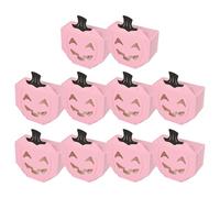 Halloween Candy Boxes, Pumpkin Treat Box, Scary Snack Containers, Festive Decorations, 10 Pieces Tabletop Candy Holders for Living Room Food Truck Restaurant Yard 3.54x1.57x2.76 Inches