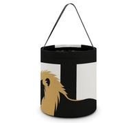 Halloween Candy Bucket - African Leo Lion King with Cross Trick Or Treat Candy Bag, Gift Bag for Party Favor Supplies