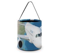 Halloween Candy Bucket - Air Plane Sky Aircraft Earth Travel Trick Or Treat Candy Bag, Gift Bag for Party Favor Supplies