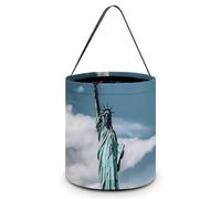 Halloween Candy Bucket Statue Of Liberty In NYC Tote Bag with Handle - Trick Or Treat Goodie Basket for Party