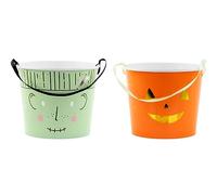 Halloween Candy Buckets 13.5 cm Pack of 2 PartyDeco