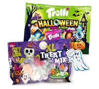 Halloween Candy Bundle - Becky’s Mix 205g & Trolli Sweet & Sour 360g incl. ghost sticker - perfect for trick or treat, kids, Halloween party, spooky decoration, candy box & scary snacking fun