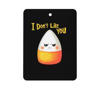 Halloween Candy Corn I Don't Love You Car Air Freshener Automotive Aromatherapy Tablets Hanging Scented Cards Rearview Mirror Square