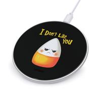 Halloween Candy Corn I Don't Love You Funny Wireless Charger Pad 10W Lightweight Charging Station Personalized Gifts for Travel Home Office