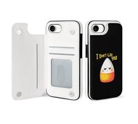 Halloween Candy Corn I Don't Love You Leather Wallet Case Compatible with iPhone 16/16 Plus/16 Pro/16 Pro Max/16 E/16 SE4 Printed Flip Protective Cover
