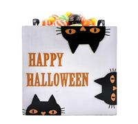 Halloween Candy Holder - Halloween Serving Dishes with Handles | Wooden Candy Container for Holiday Party Home Decor Shelf Display
