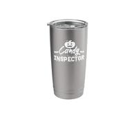 Halloween Candy Inspector Pumpkin Cobweb Stainless Steel Insulated Tumbler
