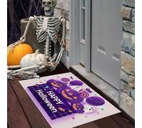 Halloween Candy Jar Door Mats Indoor Doormat Washable For Pets Door Matts Duty Non-Slip Entrance Mat Super Absorbent Front Doormat, Cartoon Ghost For Kitchen Bathroom Purple, 60 X 90 Cm