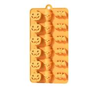 Halloween Candy Mold | Small Chocolate Molds,Halloween Silicone Cake Mould, Pumpkins, Ghosts, Bats Shape Silicone Mold for Chocolate Candy