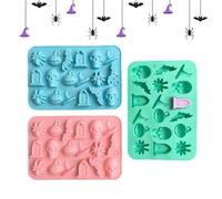 Halloween Candy Molds Set of 3 Silicone Baking Tools