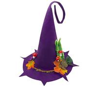Halloween Cap Costume - Witch Hat | Cosplay Costumes | Carnivals Marquerade Christmas | Halloween Witches Hat Adult Adult Warry Hat Pointed Disk Fancy Party Farty M