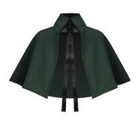 Halloween Cape Adult Halloween Costume Unisex Cape Texture Lacing Shoulder Protection Half Cape Pirate Cape Gothic Gown Retro Medieval Outfit for Halloween Party Fancy Dress