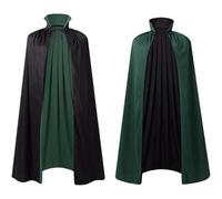 Halloween Cape Double Faced Mid Weight Collar Cape Vampire Mysterious Fashion Masquerade Ball Halloween Costumes Party Fancy Dress Costume