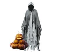 Halloween Cape for Men, Adult Hooded Cape Unisex - Fancy Dress for Stage Performances Role Play and Ghost House