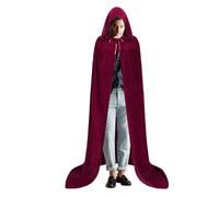 Halloween Cape Hooded Halloween Cloak | Full Length Velvet Cosplay Cloak Cape,Persuasive Vampire or Witch Costume, Knight Fancy Cool Cosplay Unisex for Women and Men