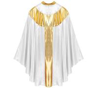 Halloween Cape Medieval Plain Stage Performance Priest Prayer Cape Mysterious Vintage Comfortable Church Service Halloween Costumes Party Fancy Dress Costume