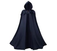 Halloween Cape Men's Templar Knight Costume, Hooded Cape Coat, Renaissance Robe, Cape Jacket, Gothic Capelet, Cosplay Uniform, Medieval Outfit for Adults, Halloween Party