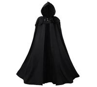 Halloween Cape Men's Templar Knight Costume Hooded Cape Coat Renaissance Robe Cape Jacket Gothic Gown Cosplay Uniform Medieval Outfit for Adults Halloween Party