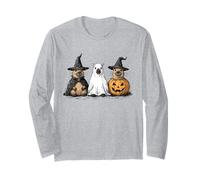 Halloween Capybara Lover Spooky Season Capy Witch Animal Long Sleeve T-Shirt