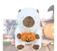 Halloween Capybara Plush Stuffed Animal With Pumpkin Vampire Cape