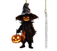 Halloween Car Accessory Scary Pumpkin Man Car Pendant