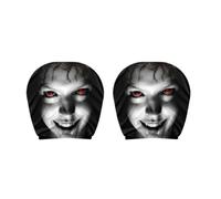 Halloween Car Headrest Cover,Ghost Face Headrest Covers Seat Protector