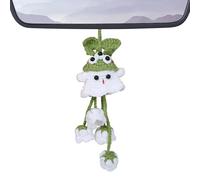 Halloween Car Ornament, Ghost Pendant for Car Interior, Hanging Accessory Manually Made for Backpack Car Door and Handbag