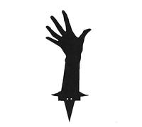 Halloween Card Slot Display Wooden Art for Yard Scary Garden Outdoor Seasonal Holiday Decoration for Home Entrance (A, B)