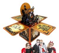 Halloween Cards for Kids,3D Funny Halloween Greeting Cards | Handmade Popup Postcards 3D Celebration for Girls Boys Men Women Adults Friends Mom Husband
