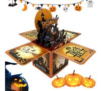 Halloween Cards - Handmade Halloween Cards - 3D Popup Postcards Decoration for Celebration Husband Mom Women Men Family Boys Girls Adults
