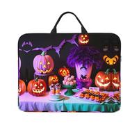Halloween Carnival Party Print Laptop Sleeve Case14in Computer Cases for Pad Tablet, Briefcase Bag