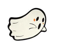 Halloween Carpet Cute Goblin Designed Cozy Faux Sheepskin Texture Bathroom Rug for Families with Water Absorption and Function Quality (C, One Size)