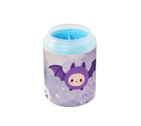 Halloween Cartoon Bat Reusable Dog Paw Cleaner with Soft Silicone Brush Essential For All Pets Owners Suitable for Small, Medium, Large Breed Dogs